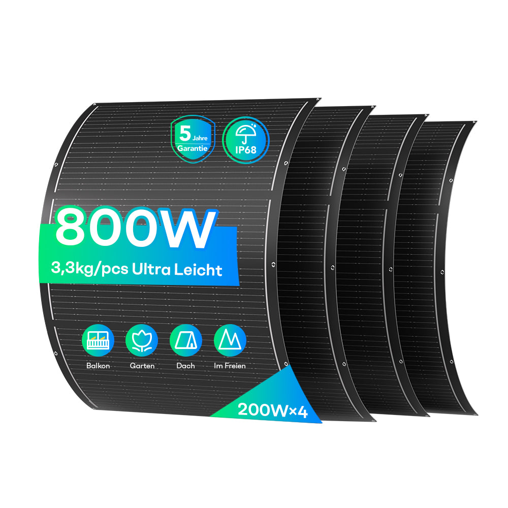 Flexibel zonnepaneel 200W | Ultralicht Sunpura paneel